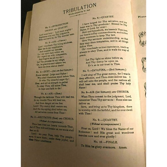 Vintage STABAT MATER By Gioacchino Rossini For Soli & Chorus With Piano Accompan - Picture 4 of 6